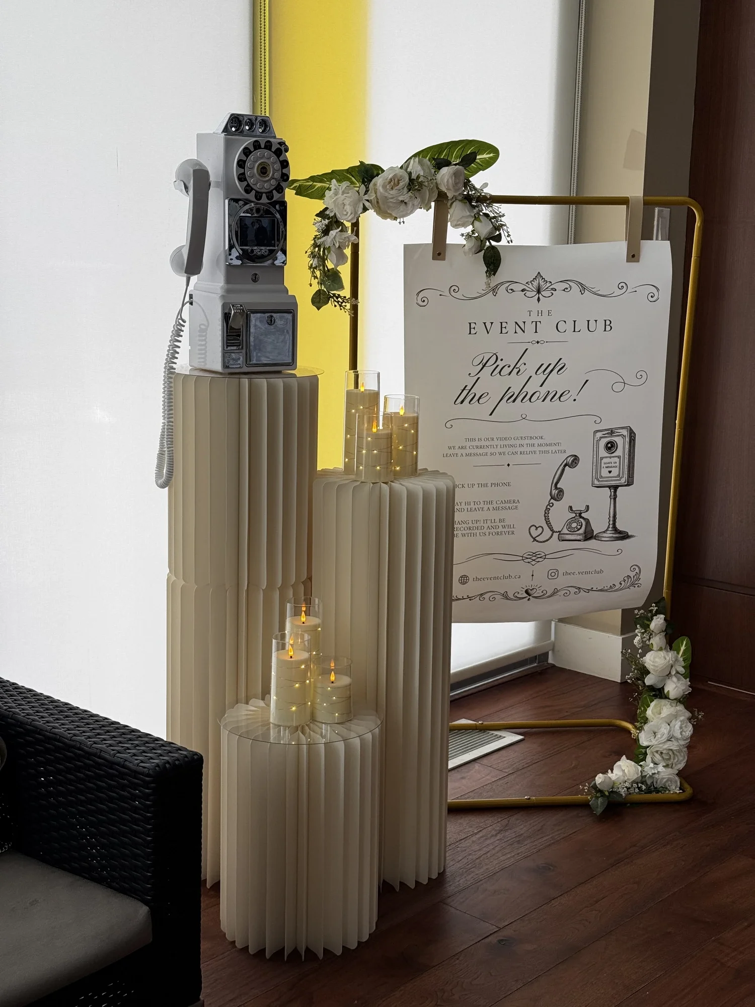 Candlelit and framed with florals